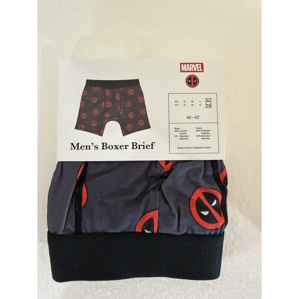 Marvel Comics Deadpool Boxer Briefs Underwear Bioworld NEW Size XL